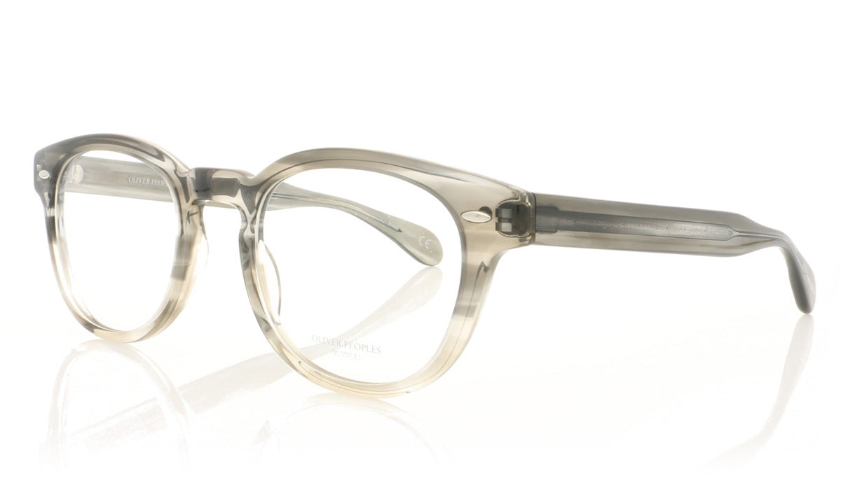 Oliver Peoples Sheldrake OV5036 1372 Grey Textured Tort Grad Glasses - Angle