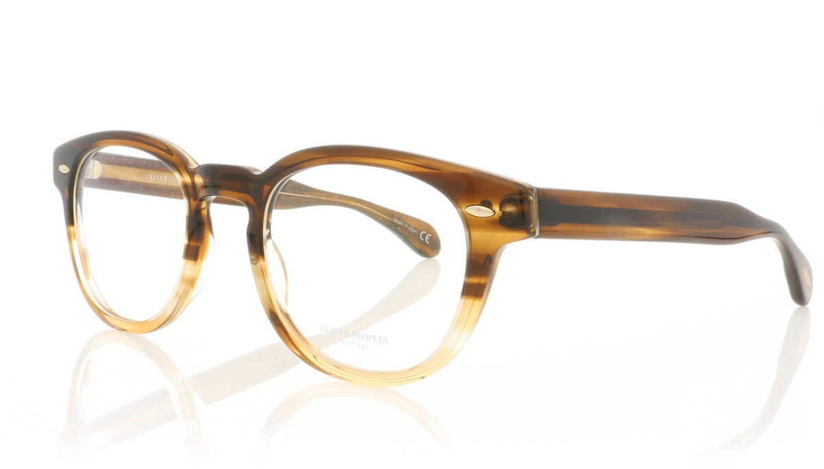 Oliver Peoples Sheldrake OV5036 1373 Brown Textured Tort Grad Glasses - Angle