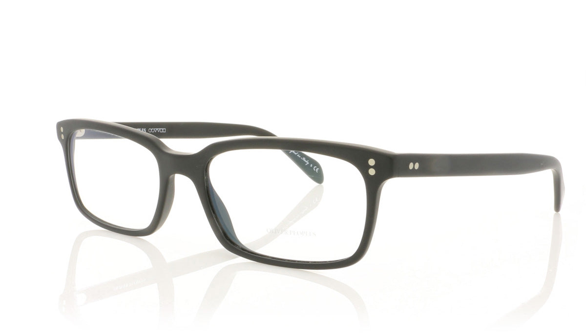 Oliver Peoples Denison OV5102 1031 Matte Black Glasses - Angle