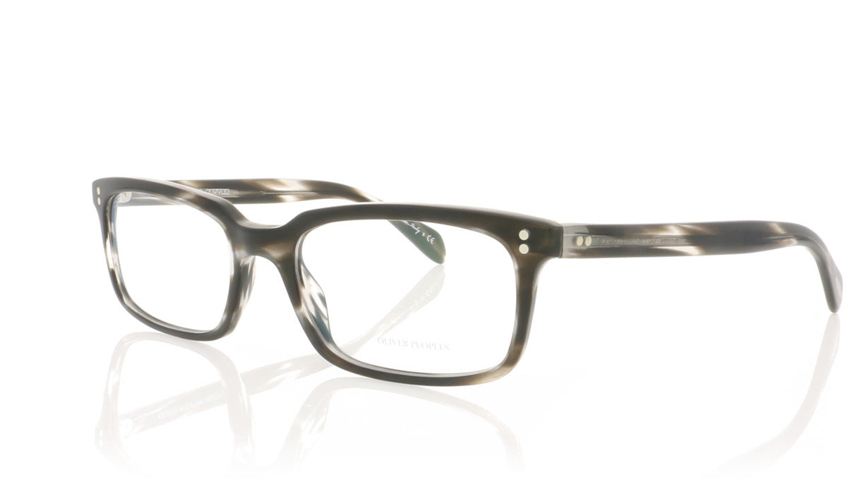 Oliver Peoples Denison OV5102 1486 Ebony Wood Semi Matte Glasses - Angle