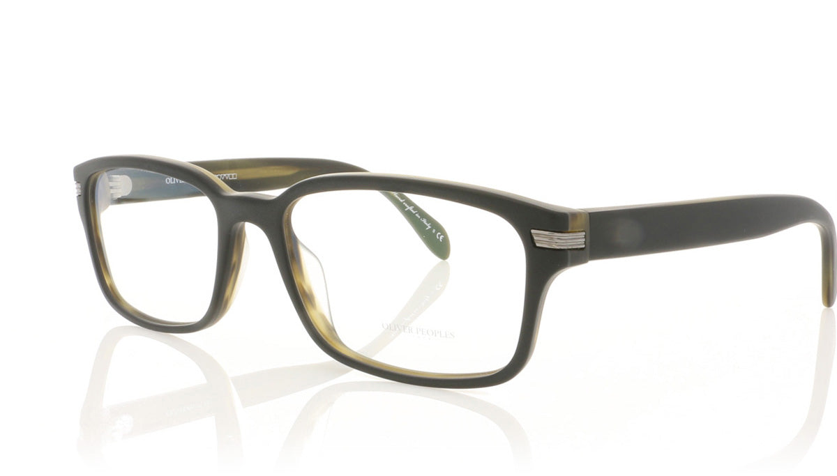 Oliver Peoples Jonjon 1282 Matte Black Glasses - Angle
