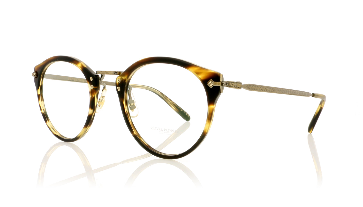 Oliver Peoples OP-505 OV5184 1474 Semi matte coco bolo Glasses - Angle
