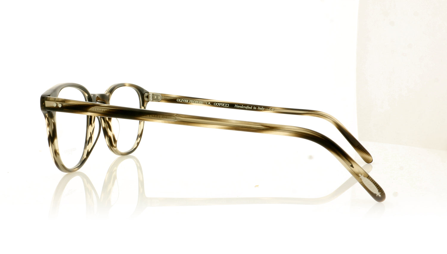 Oliver Peoples Fairmont 1612 Cinder Cocobolo Glasses - Side