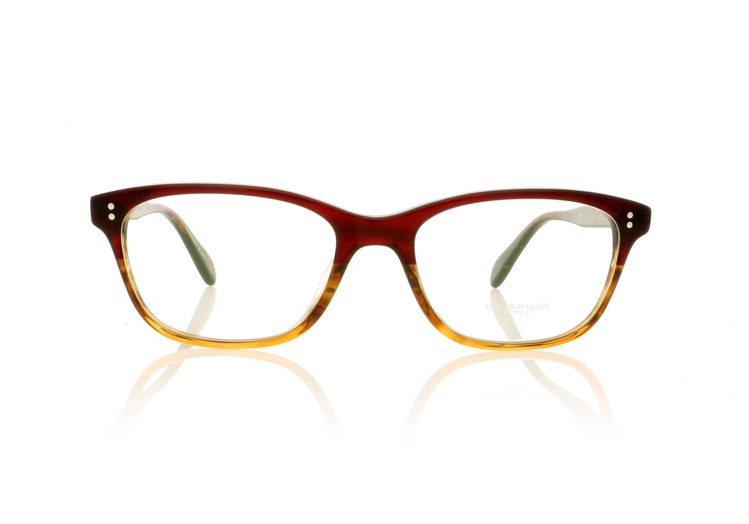 Oliver Peoples Ashton 1224 Red Tortoise Glasses - Front