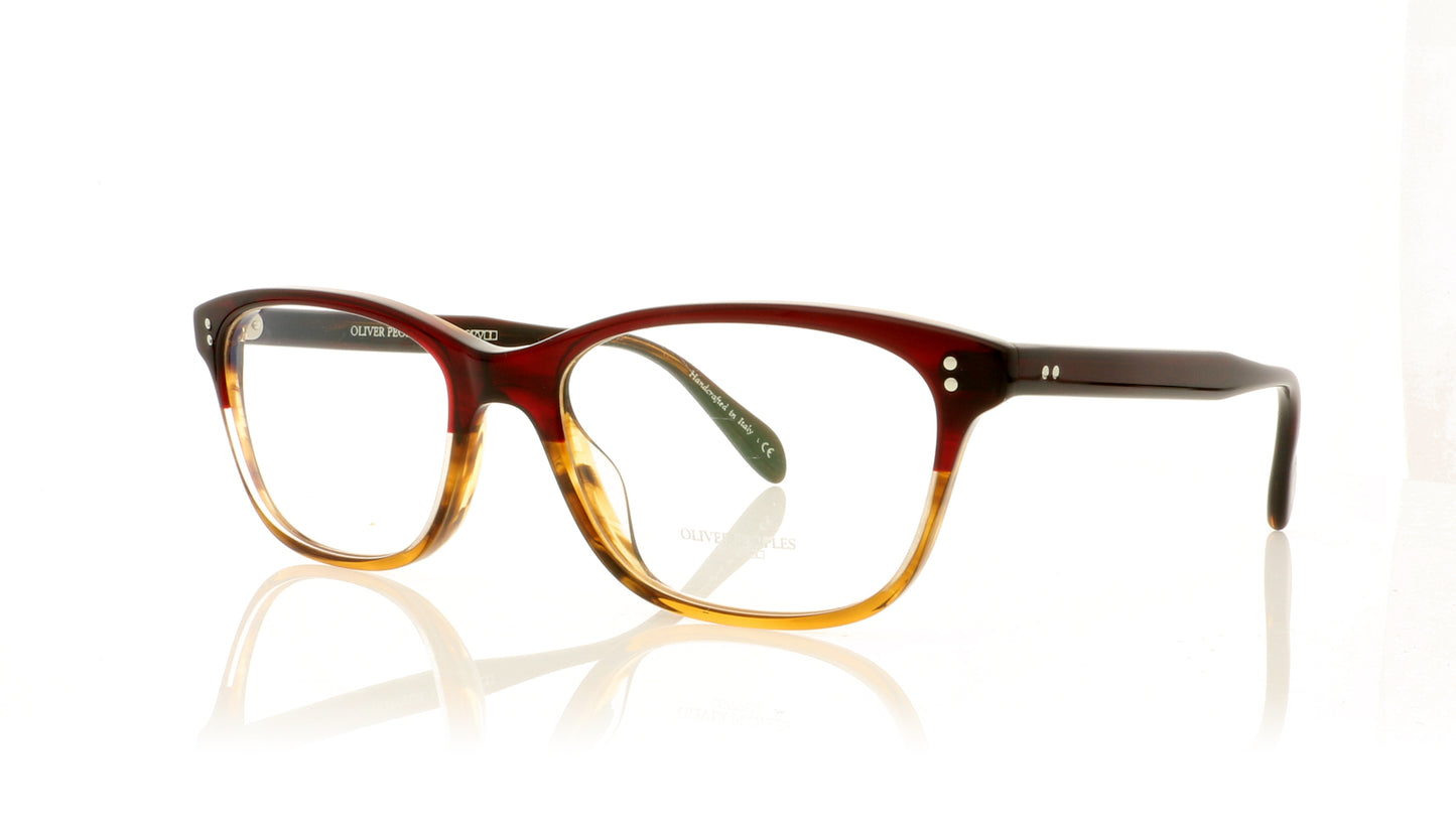 Oliver Peoples Ashton 1224 Red Tortoise Glasses - Angle