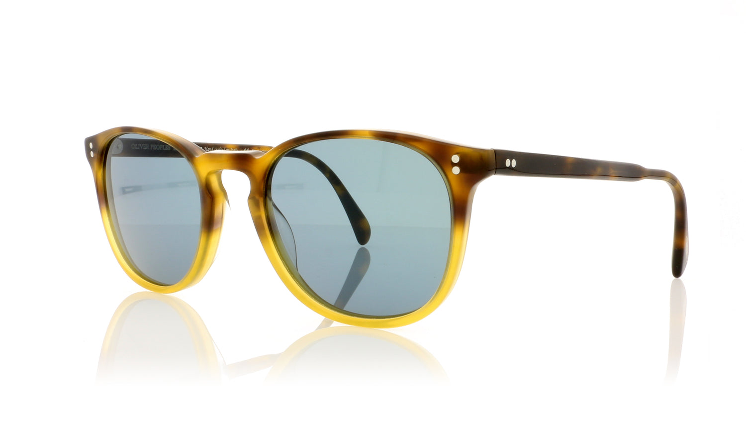 Oliver Peoples Finley Esq. Sun (U) 1409R8 Vintage Brown Tortoise Grad Sunglasses - Angle