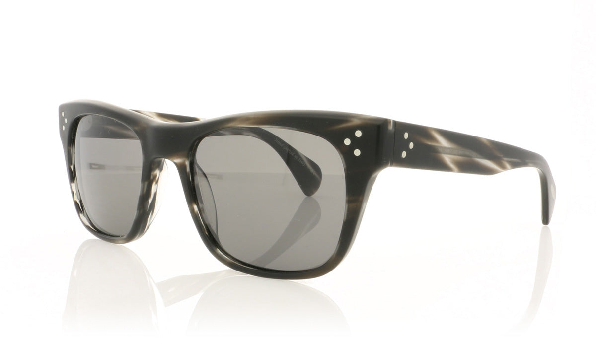 Oliver Peoples Jack Huston OV5302SU 1496K8 Semi Mtte Eb Wood Sunglasses - Angle