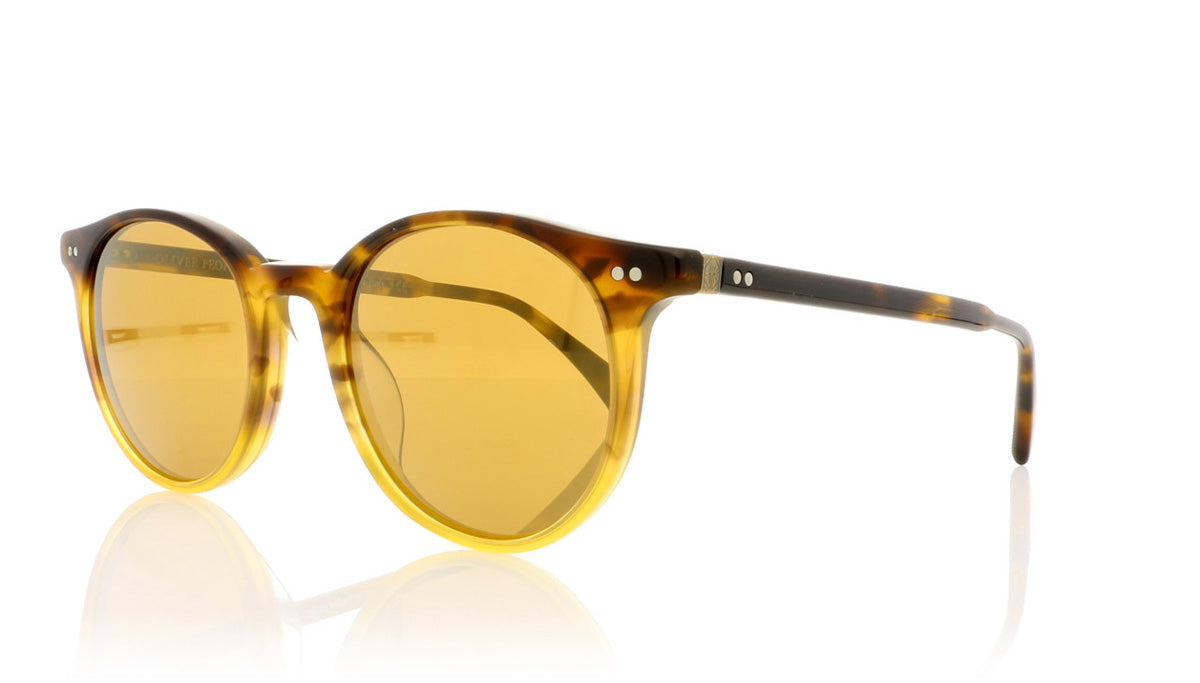 Oliver Peoples Delray sunglasses OV5314SU 1437N9 Vnt Brn Trt Sunglasses - Angle