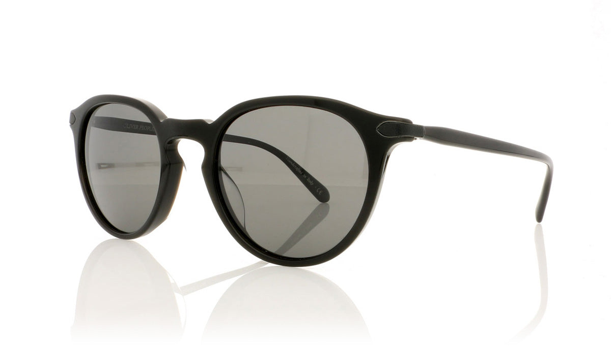Oliver Peoples Rue Marbeuf 0OV5353SQ 1596K8 Black Grey Sunglasses - Angle