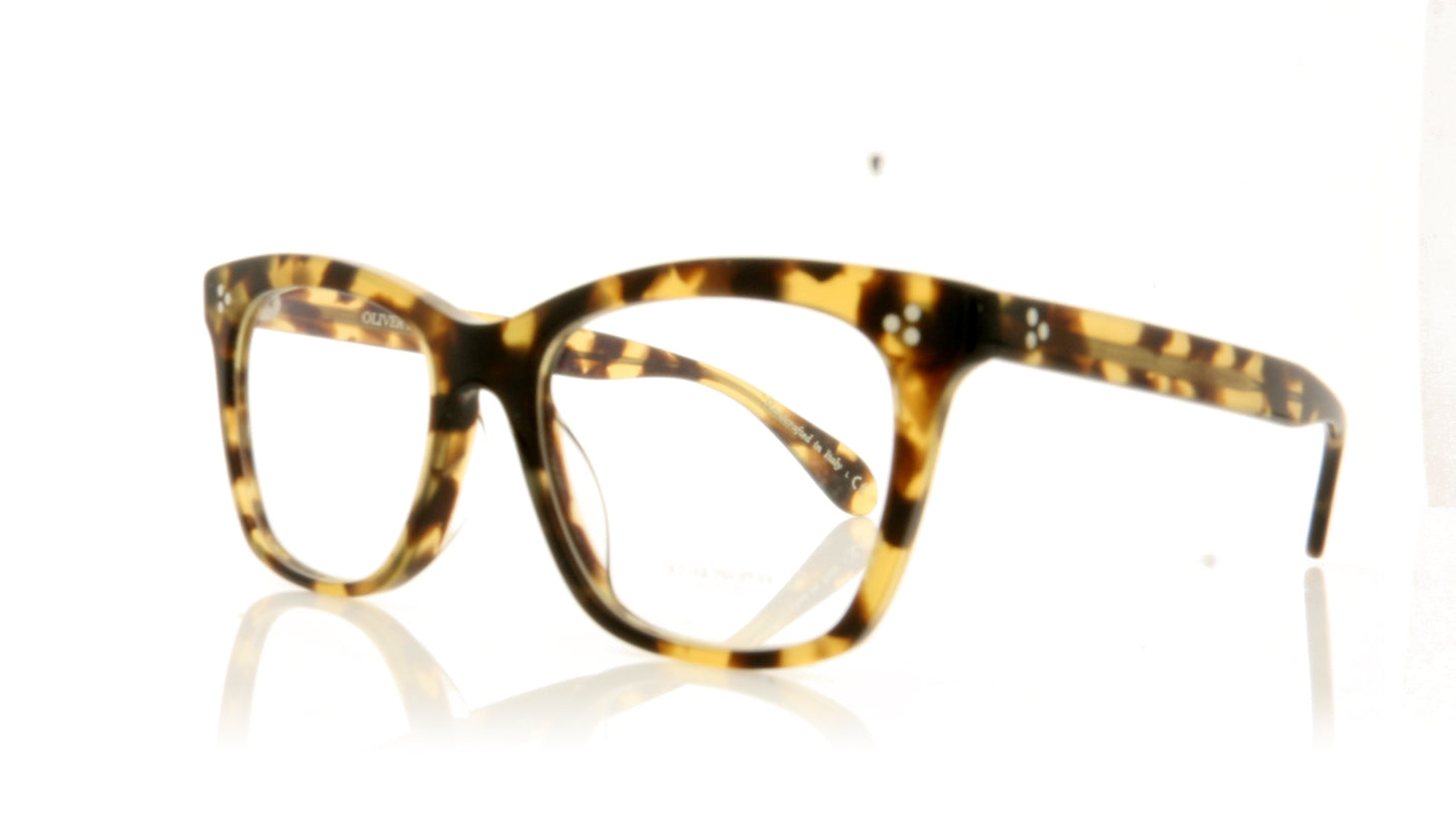 Oliver Peoples Penney 1550 Hickory Tortoise Glasses - Angle