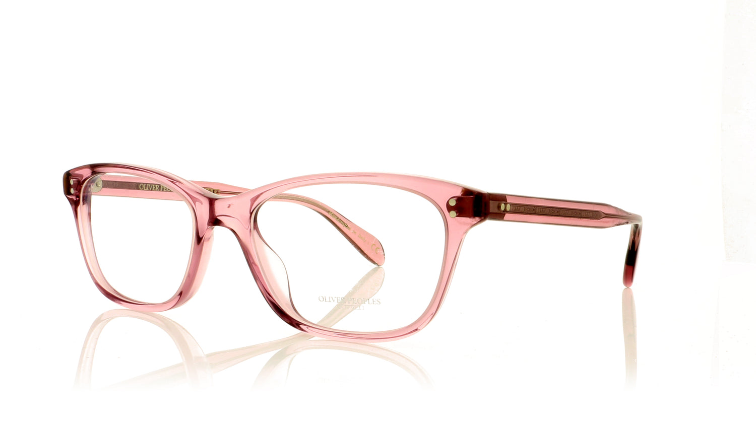Oliver Peoples OV5224 Ashton 1656 Crystal Pink Glasses - Angle