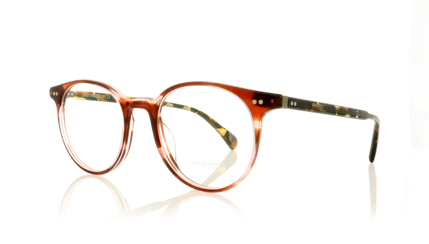 Oliver Peoples OV5318U Delray 1581 Red Havana Glasses - Angle
