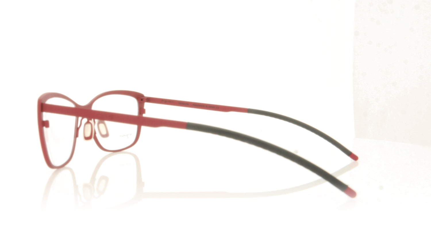 Ørgreen Gora 777 Mat Red Rasberry Glasses - Side