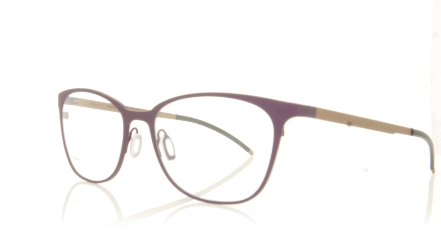 Ørgreen Nastassja 1070 Mat Dark Purple Mat Light Brown Glasses - Angle