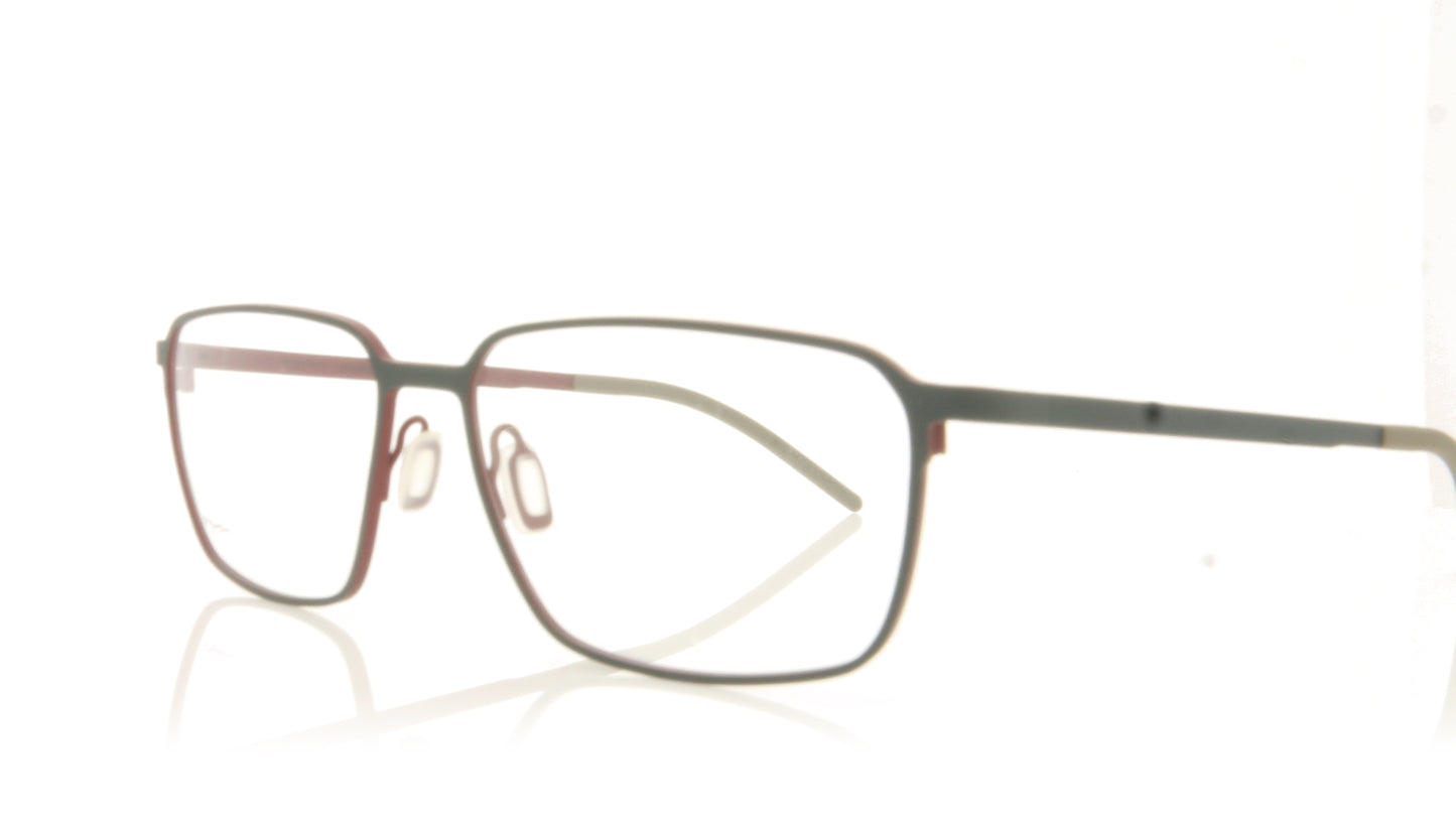 Ørgreen Nest 967 Mat Gun Grey Mat Metallic Red Glasses - Angle