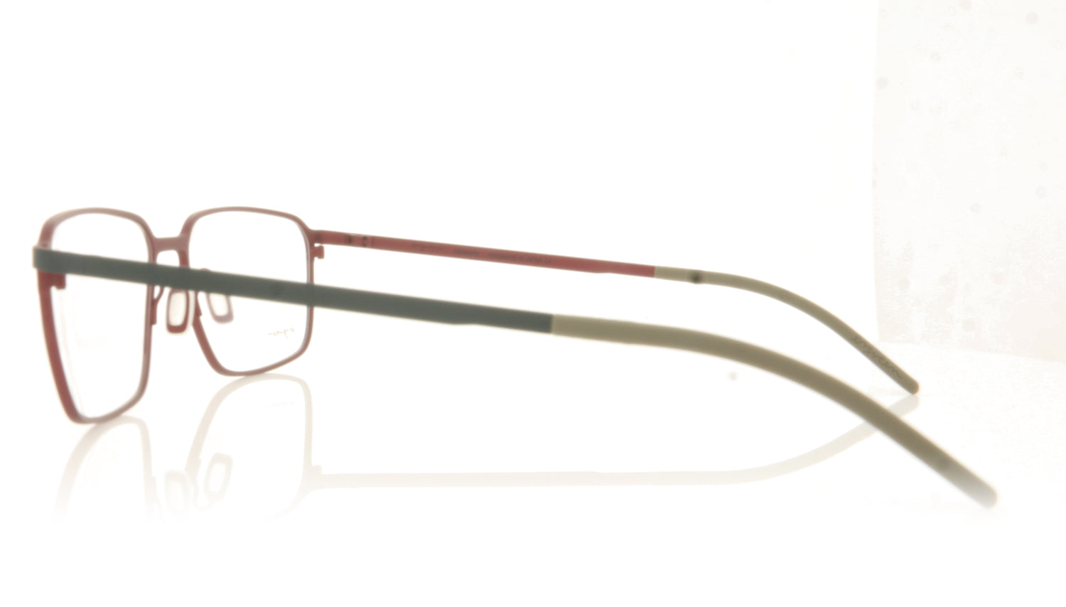 Ørgreen Nest 967 Mat Gun Grey Mat Metallic Red Glasses - Side