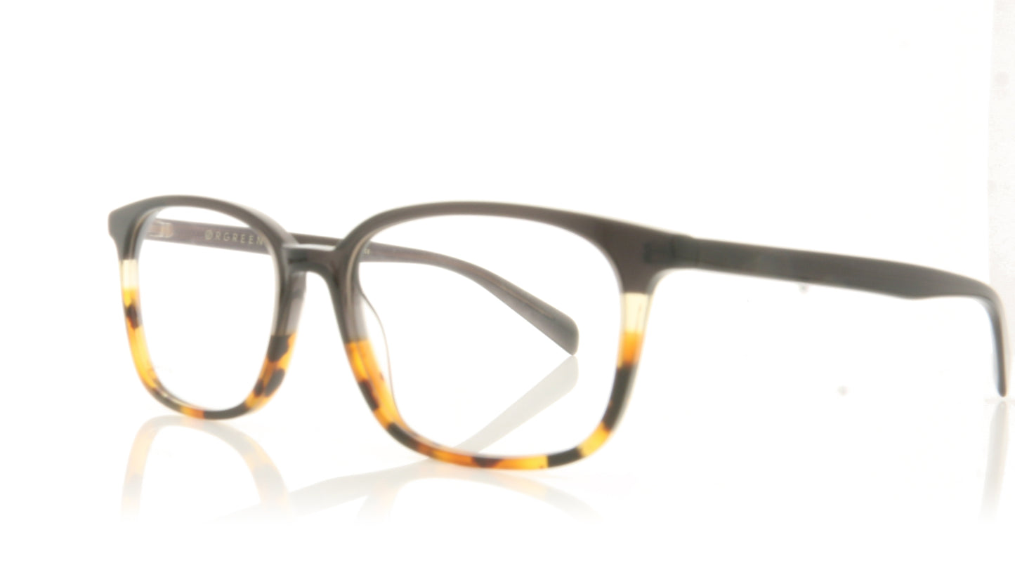 Ørgreen Patrik A091 Almost Black Clear Yellow Amber Havana Glasses - Angle