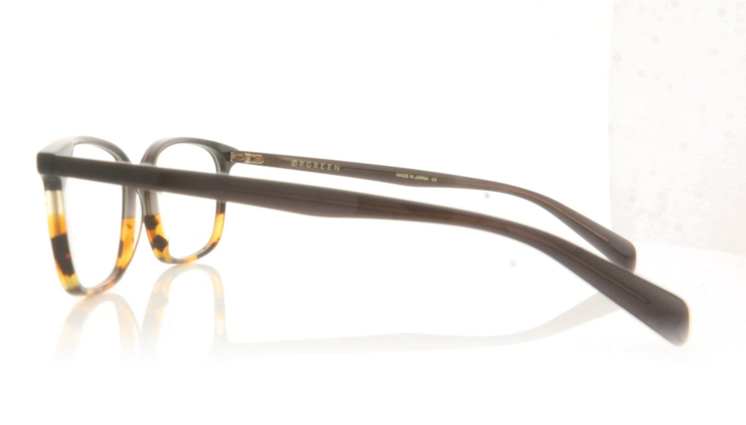 Ørgreen Patrik A091 Almost Black Clear Yellow Amber Havana Glasses - Side