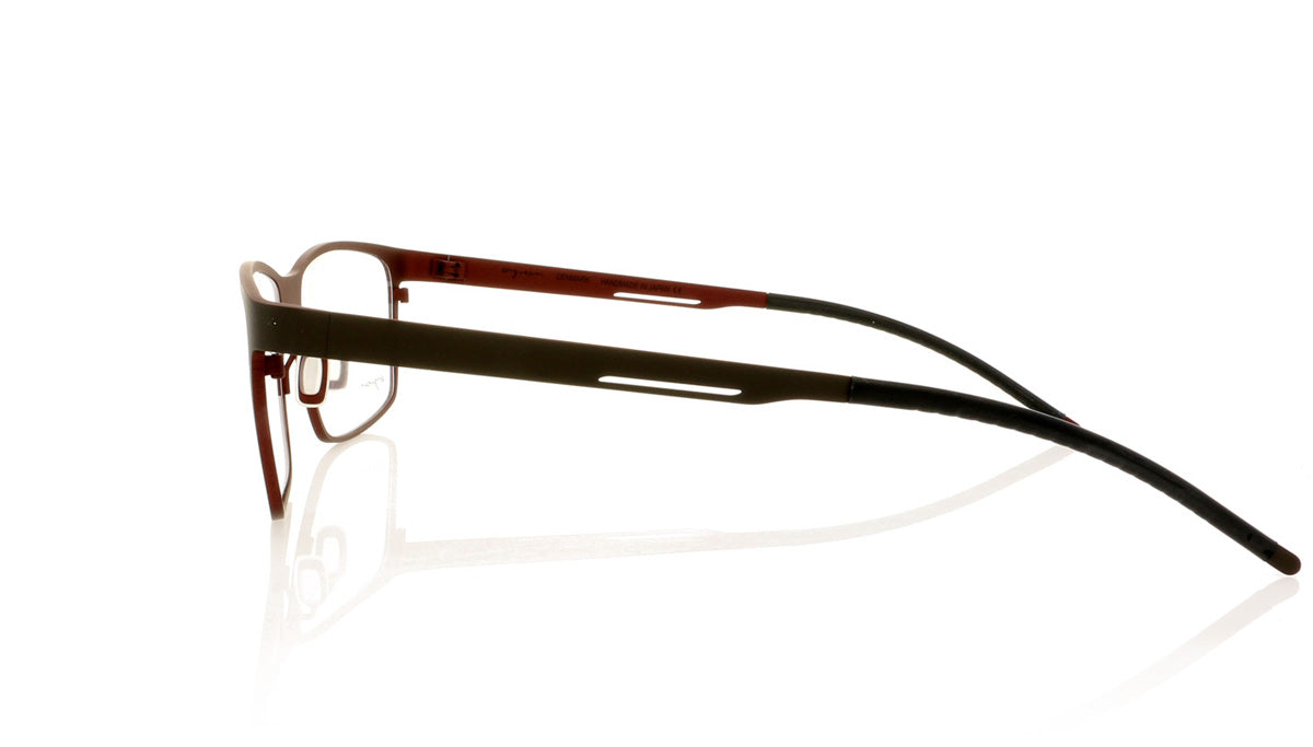 Ørgreen Vanderbilt 521 Mat Brown Mat Bordeaux Glasses - Side