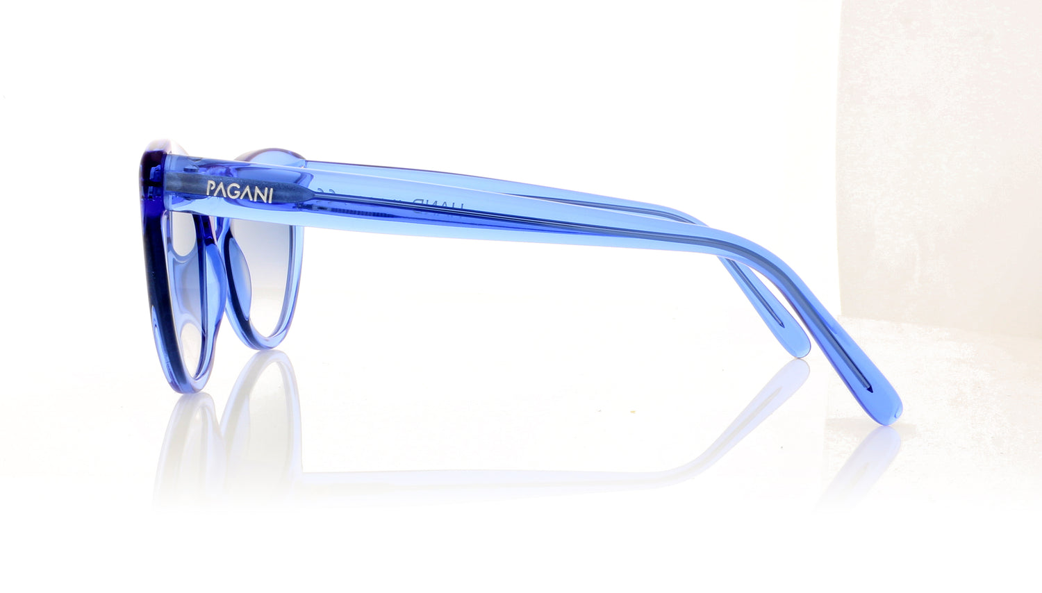 Pagani Agata 883 Transparent Blue Sunglasses - Side