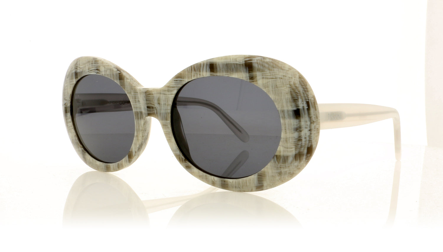 Pagani Botero CJO Ivory Stripped Print Sunglasses - Angle