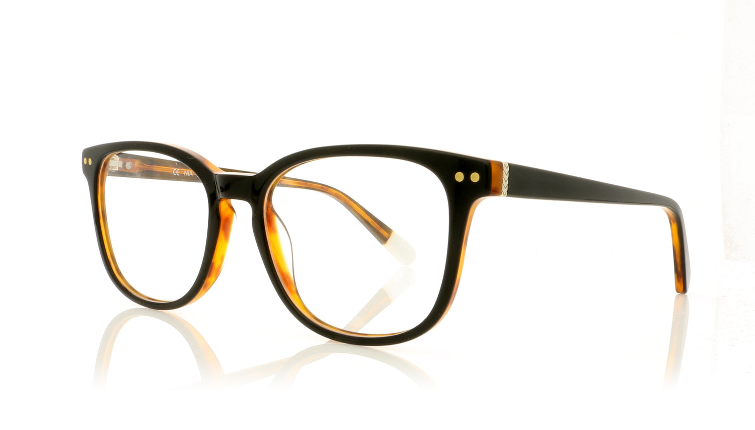 Pala Nia Black Tortoiseshell Black Glasses - Angle