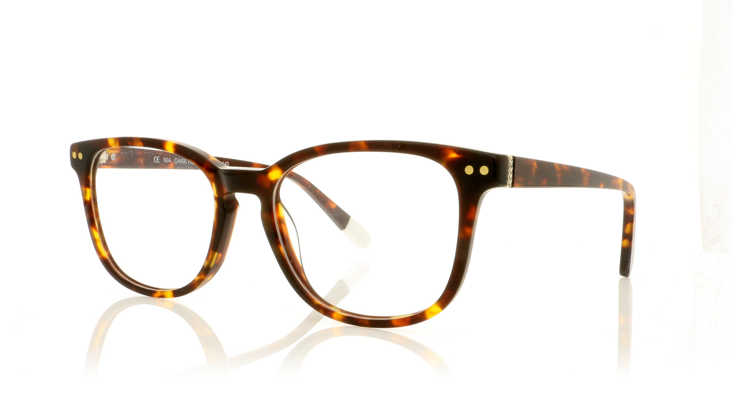 Pala Nia Dark Havana Tortoise Glasses - Angle