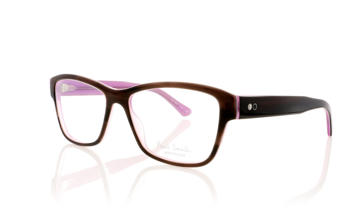 Paul Smith PM8120 1089 Black Horn Glasses - Angle