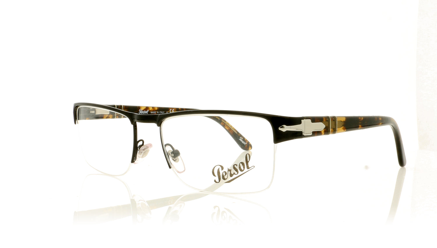 Persol 0PO2374V 948 Shiny Black Glasses - Angle
