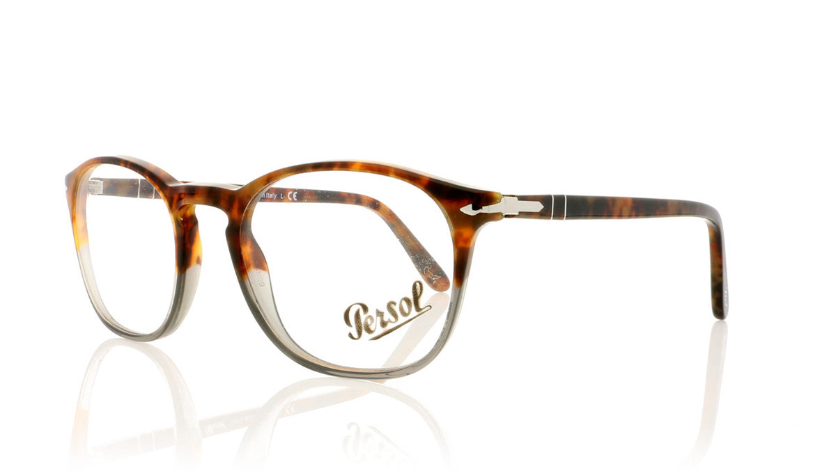 Persol 0PO3007V 1023 Fuoco E Ardesia Glasses - Angle