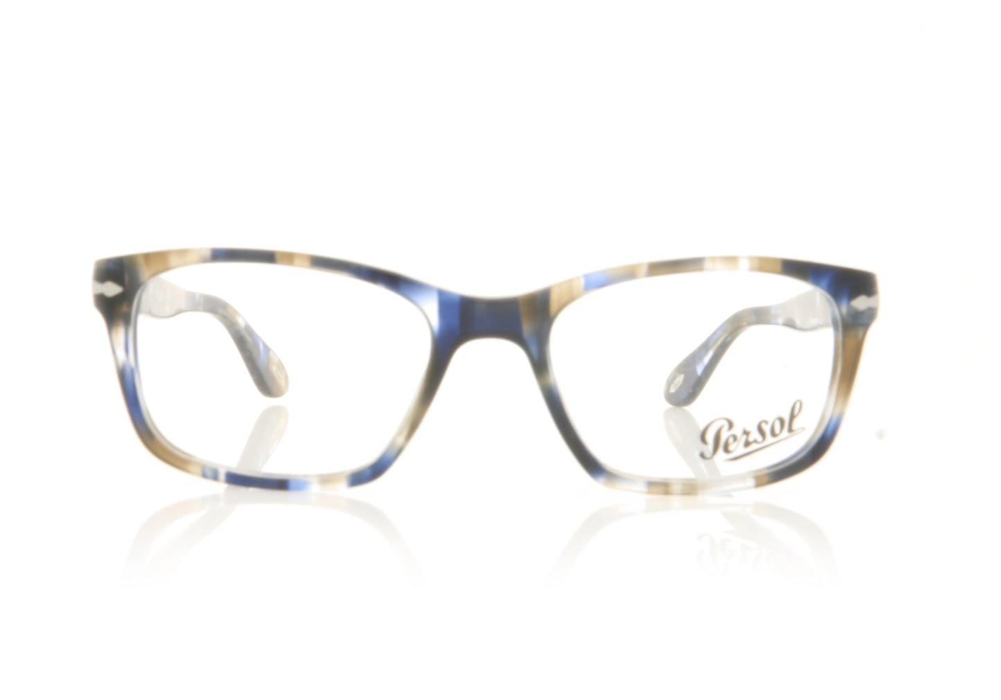 Persol 0PO3012V 1126 Striped Blue Glasses - Front