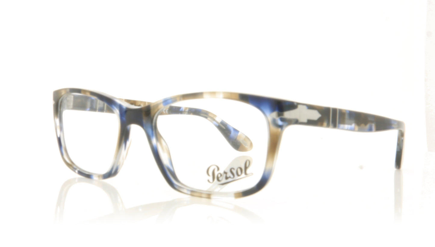 Persol 0PO3012V 1126 Striped Blue Glasses - Angle