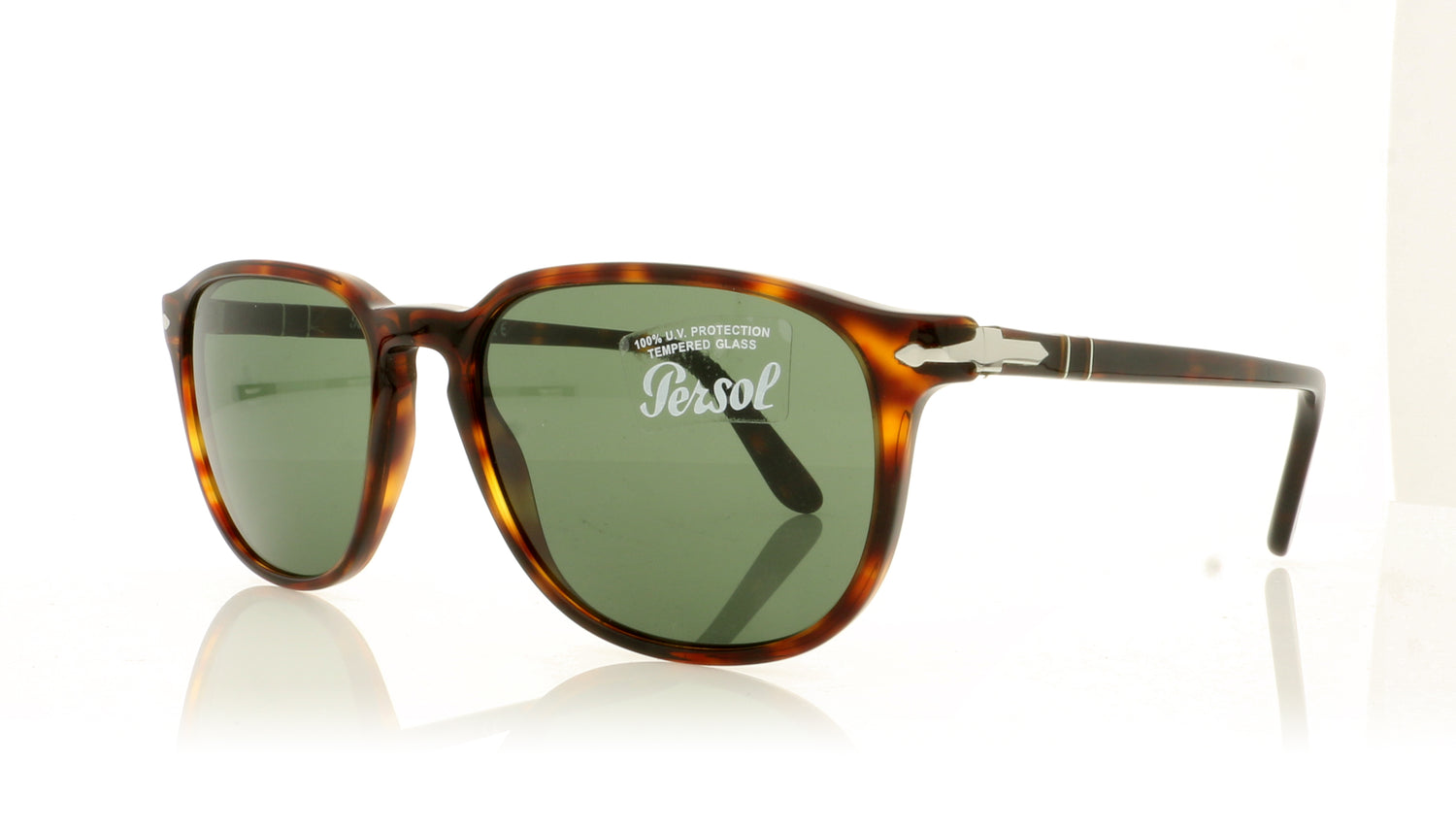 Persol 0PO3019S 24/31 Havana Sunglasses - Angle