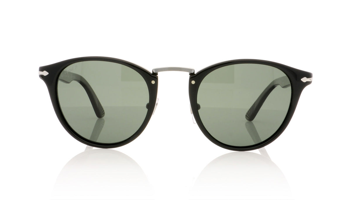 Persol Typewriter Edition 3108-S 95/58 Black Polar Sunglasses - Front