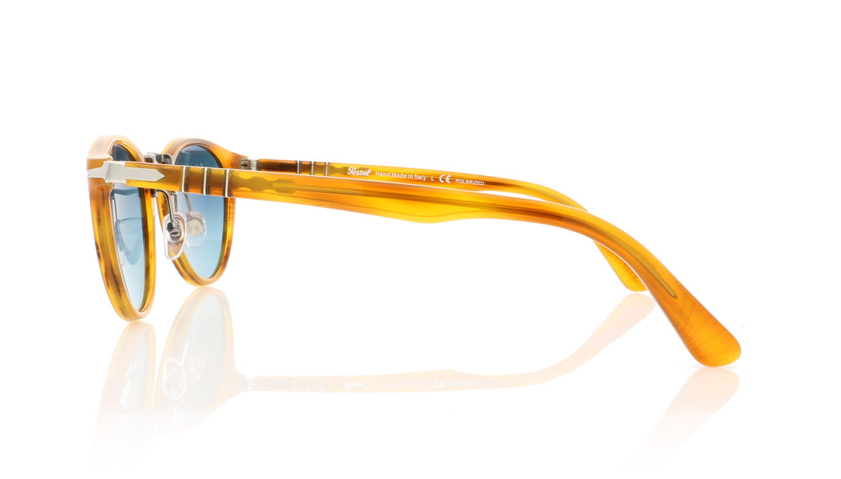 Persol Typewriter Edition 3108-S 960/S3 Strpd Brn Sunglasses - Side