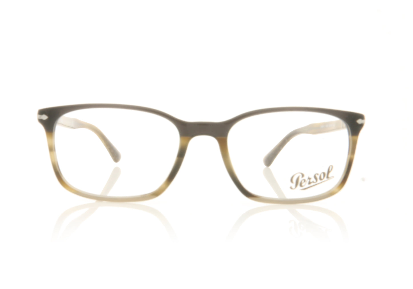 Persol 0PO3189V 1135 Striped Brown Glasses - Front