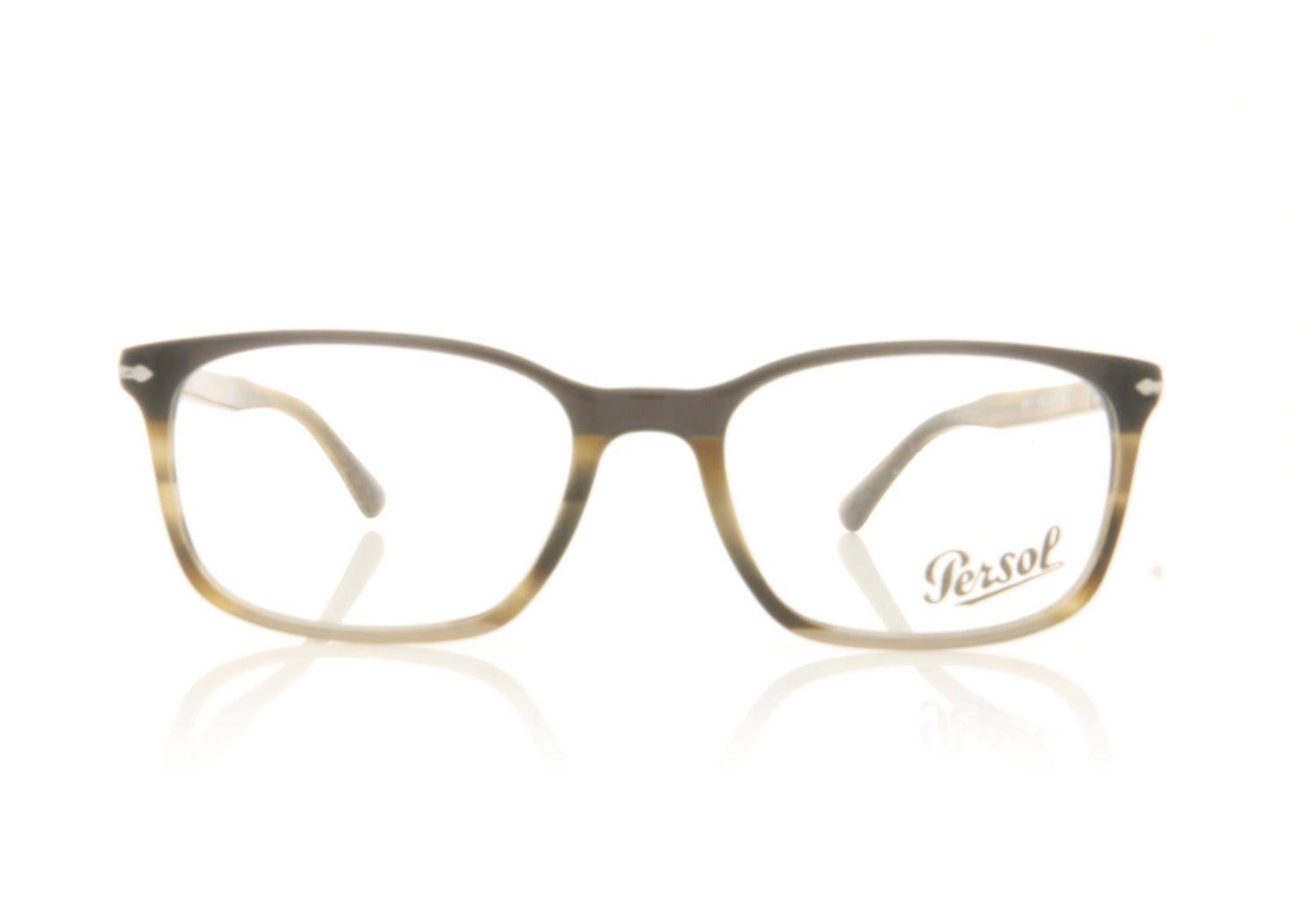 Persol 0PO3189V 1135 Striped Brown Glasses - Front