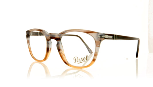 Persol 0PO3258V 1137 Striped Grey Glasses - Angle