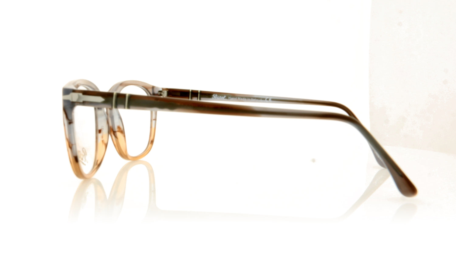 Persol 0PO3258V 1137 Striped Grey Glasses - Side
