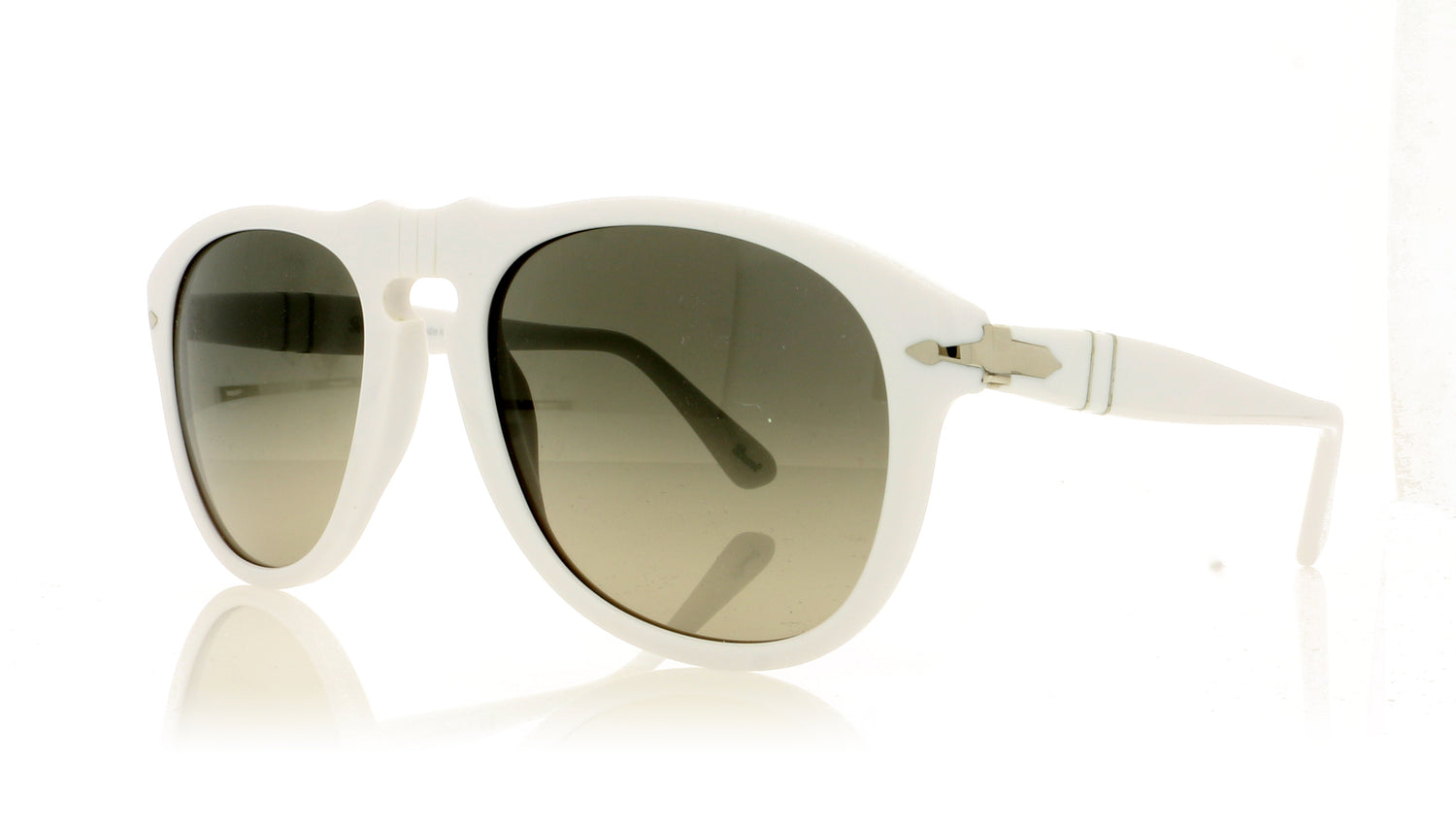 Persol 0PO0649 111971 White Sunglasses - Angle