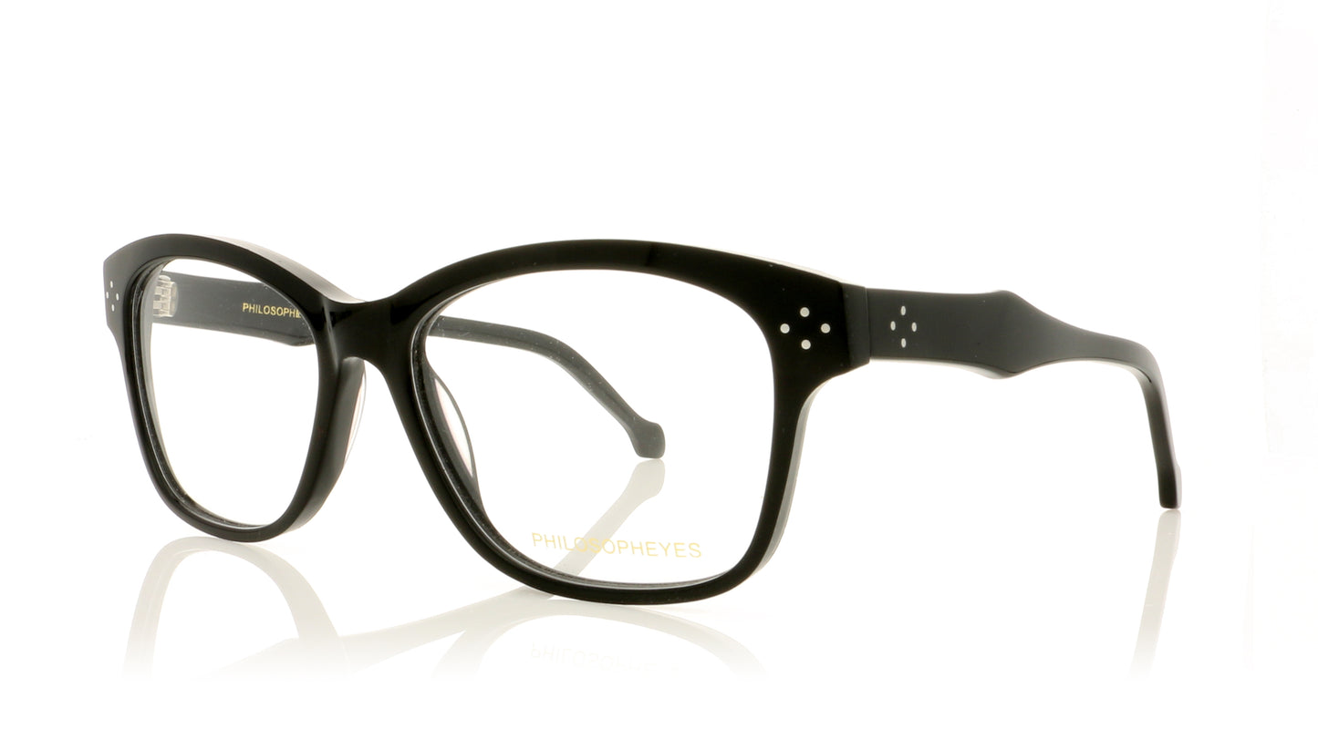 Philosopheyes PHP980 2 Black Glasses - Angle