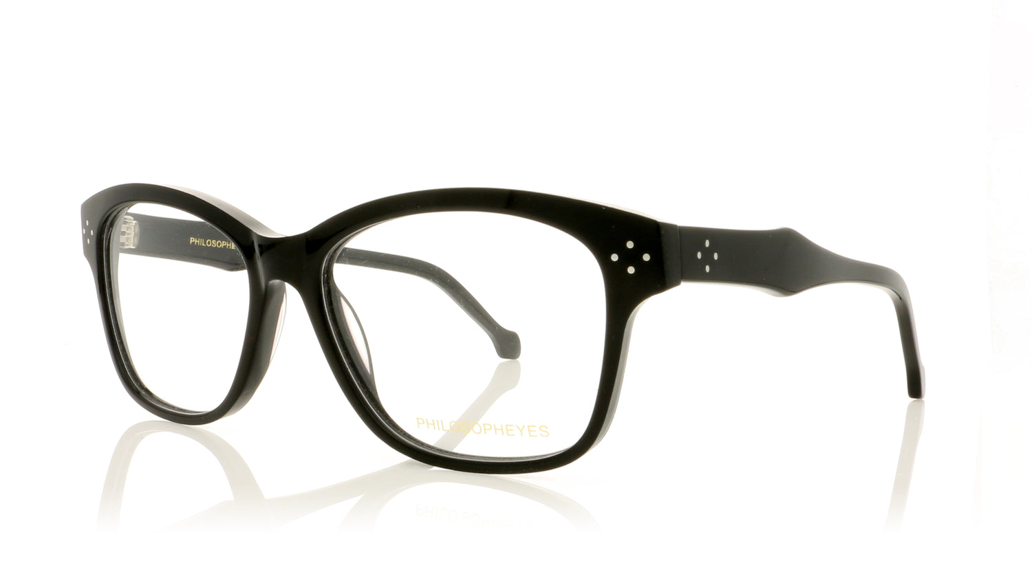 Philosopheyes PHP980 2 Black Glasses - Angle
