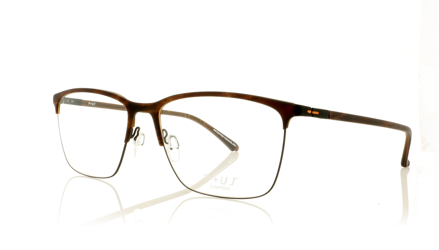P+US C1804-B B Brown Glasses - Angle