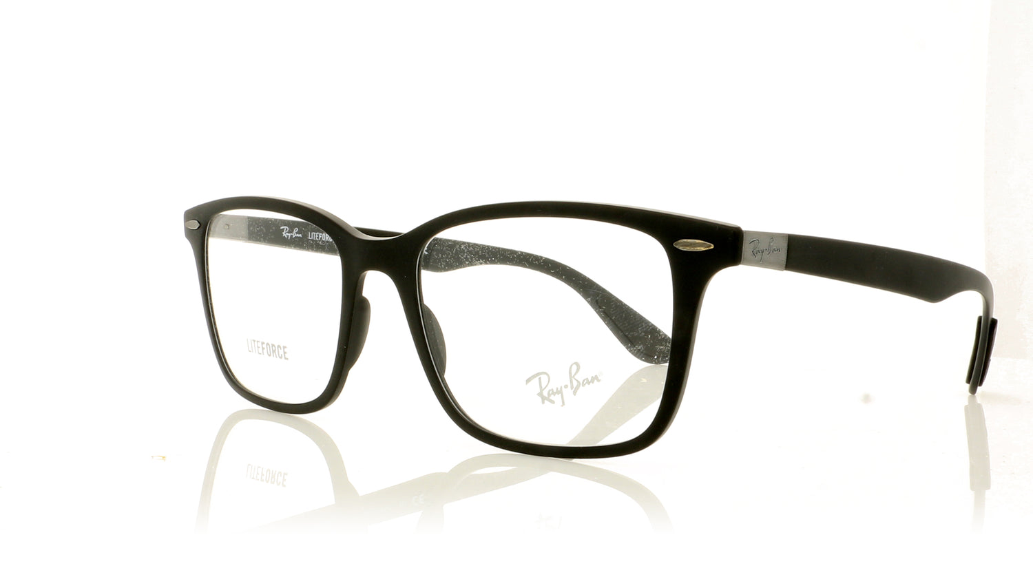 Ray-Ban 0RX7144 5204 Sand Black Glasses - Angle
