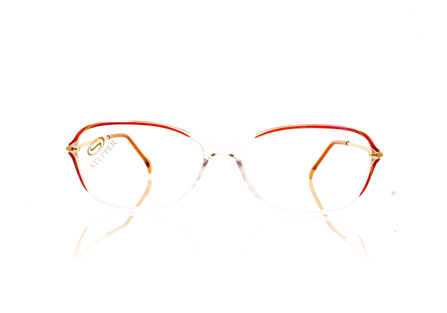 Stepper SI-009 SI009 F180 Crystal Red Glasses - Front