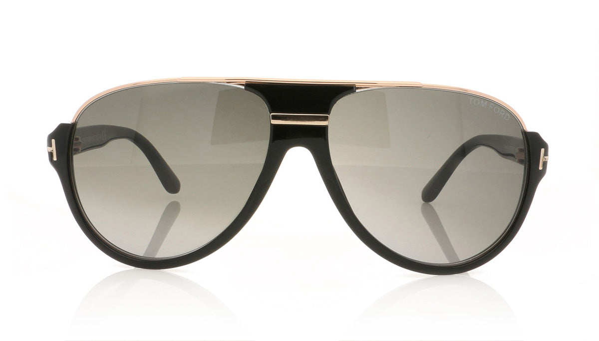 Tom Ford Dimitry TF334 01P Shiny Black Sunglasses - Front