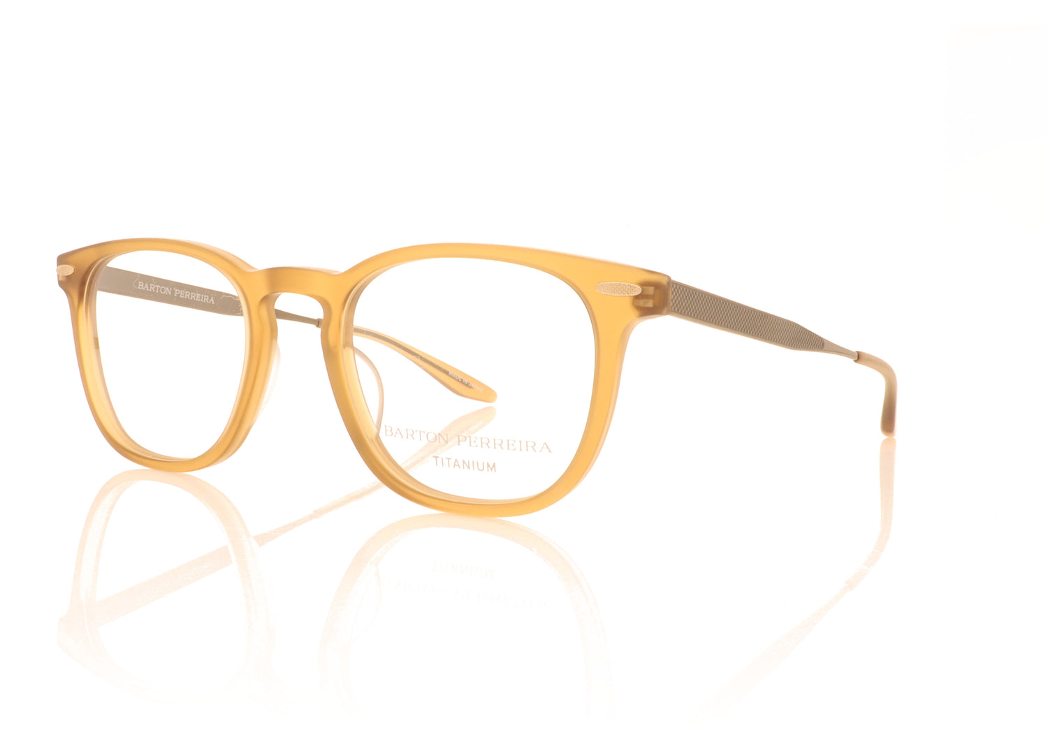 Barton Perreira Husney MCI/ANG Antique Gold Glasses - Angle