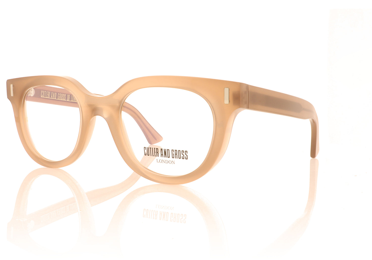 Cutler and Gross 1304 05 Brown Glasses - Angle