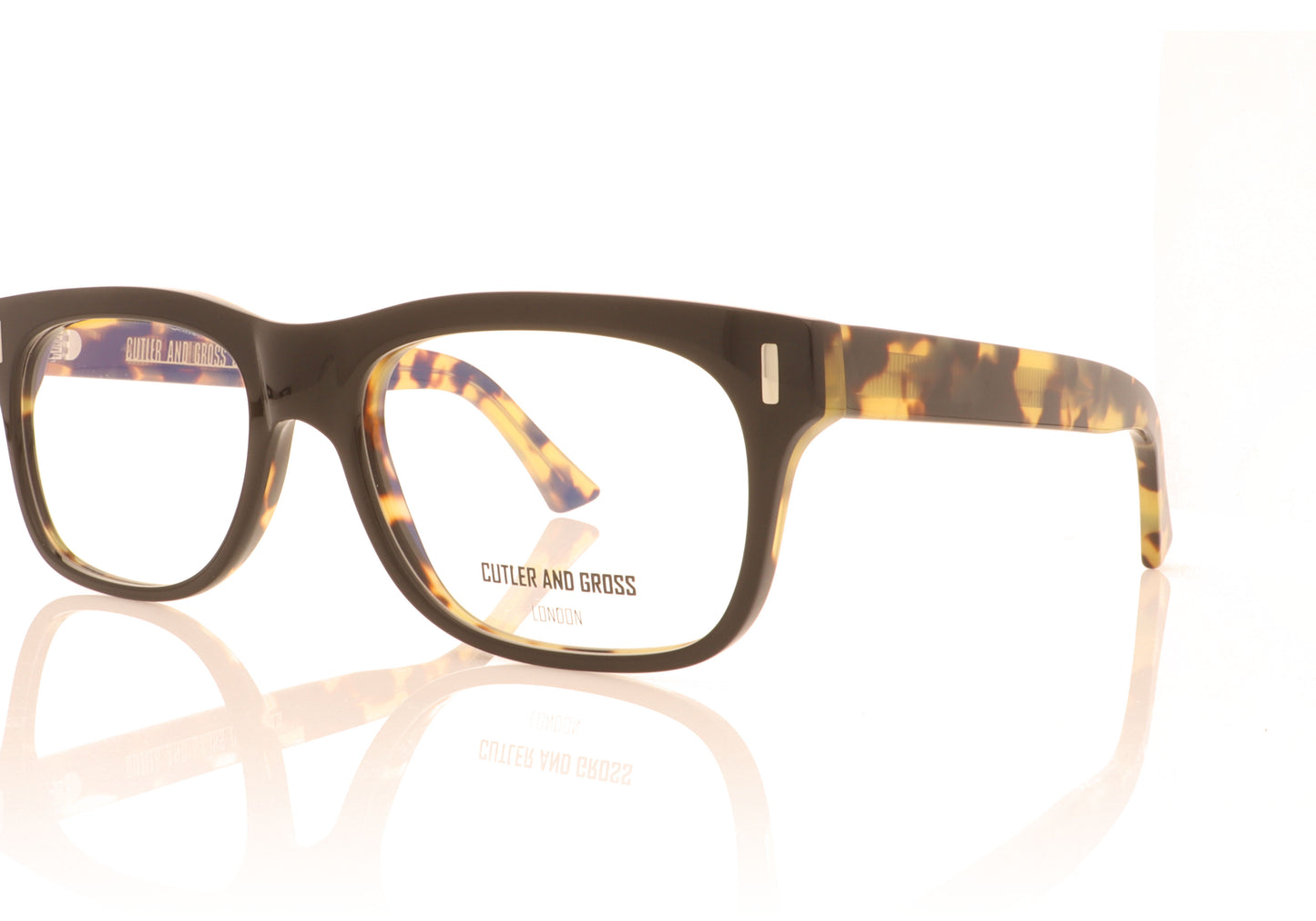 Cutler and Gross CGOP-1362 CG1362 3 Tortoise Glasses - Angle