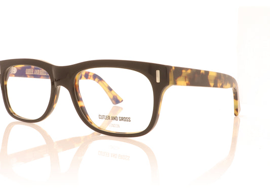 Cutler and Gross CGOP-1362 CG1362 3 Tortoise Glasses - Angle